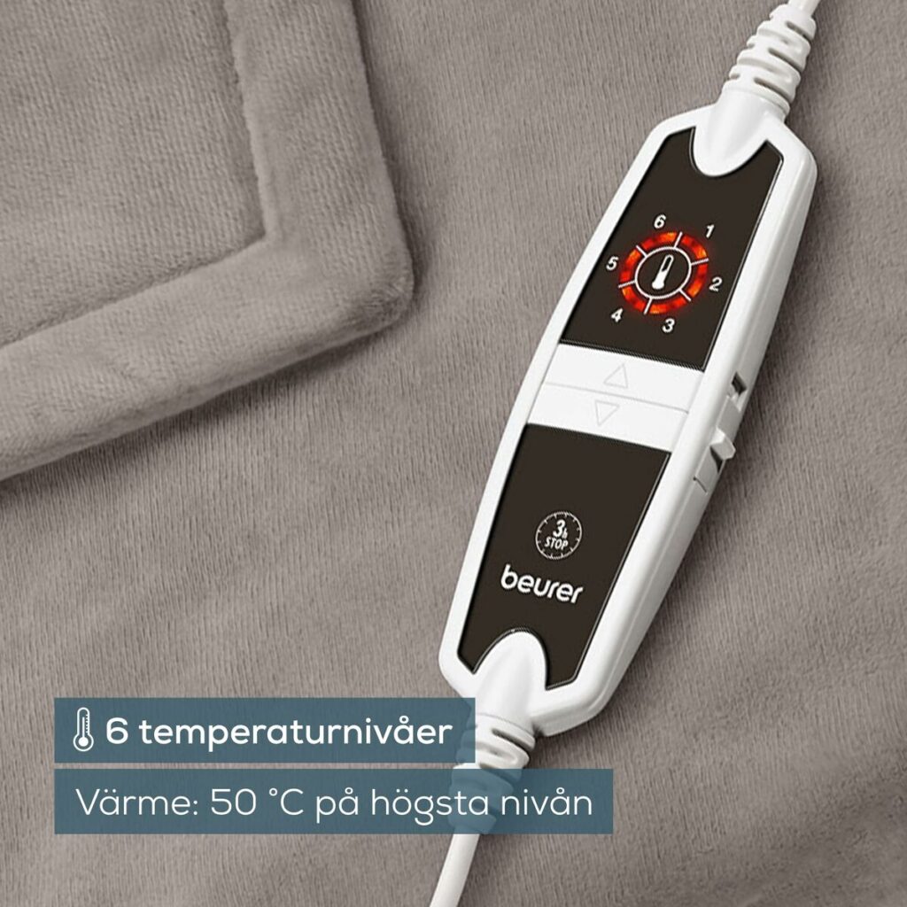 Ηλεκτρική Κουβέρτα Beurer HD150XXL 200 x 150 cm Χρώμα Τεφρόχρουν πολυεστέρας
