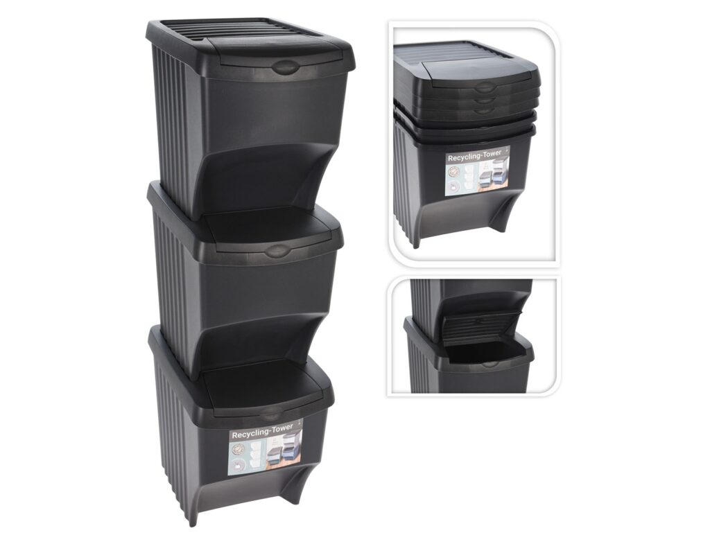 Κάδοι Απορριμάτων Waste Bin Easy Recycling 3Pcs Y54230540