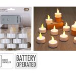 Κεριά Ατμοσφαιρικού Φωτισμού Led Tealight Set Of 8Pcs Ax5991650
