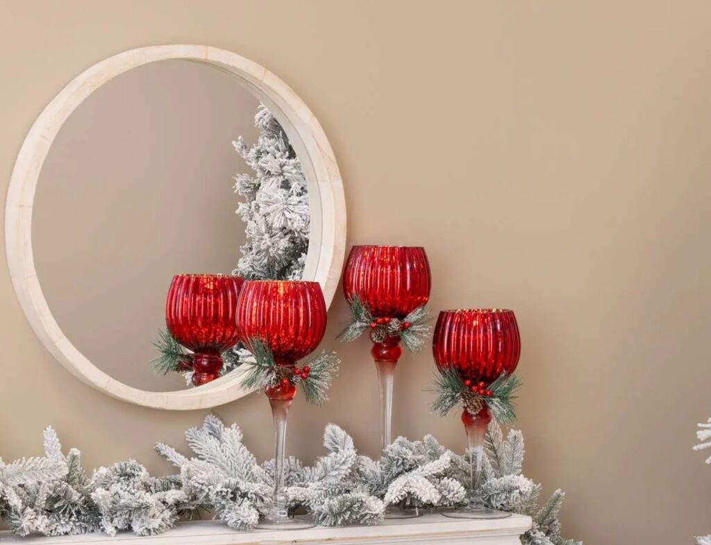 Κηροπήγια Fééric Lights & Christmas - 3 Τεμάχια