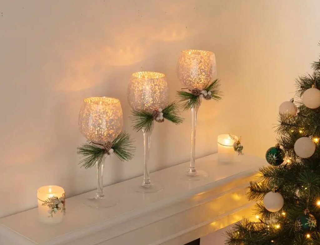 Κηροπήγια Fééric Lights & Christmas - 3 Τεμάχια