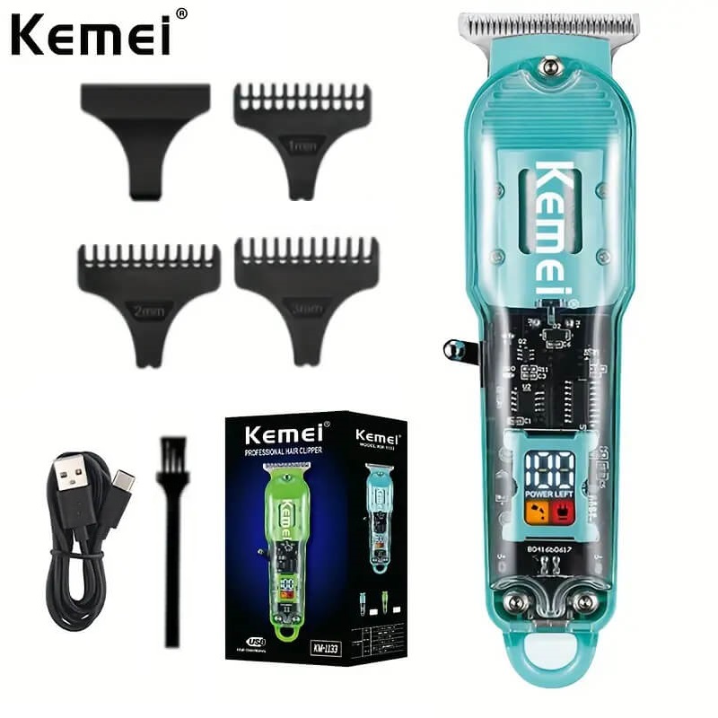 Κουρευτική μηχανή - KM-1133 - Kemei - Blue