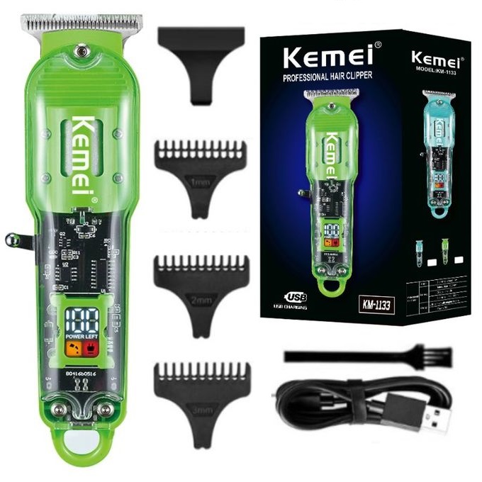 Κουρευτική μηχανή - KM-1133 - Kemei - Green