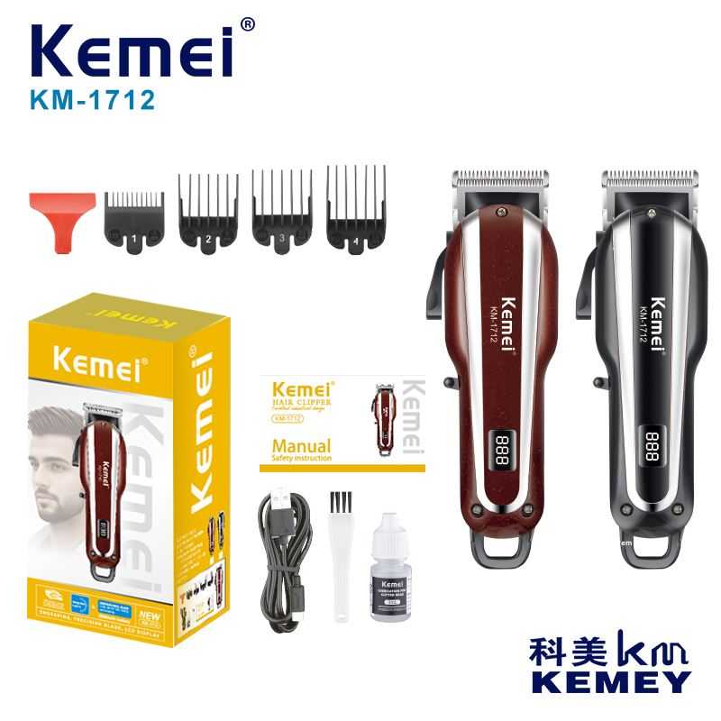 Κουρευτική μηχανή - KM-1712 - Kemei - Black