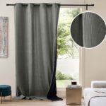 Κουρτίνα Chenille Douceur D'intérieur - 140X260Cm - Γκρι