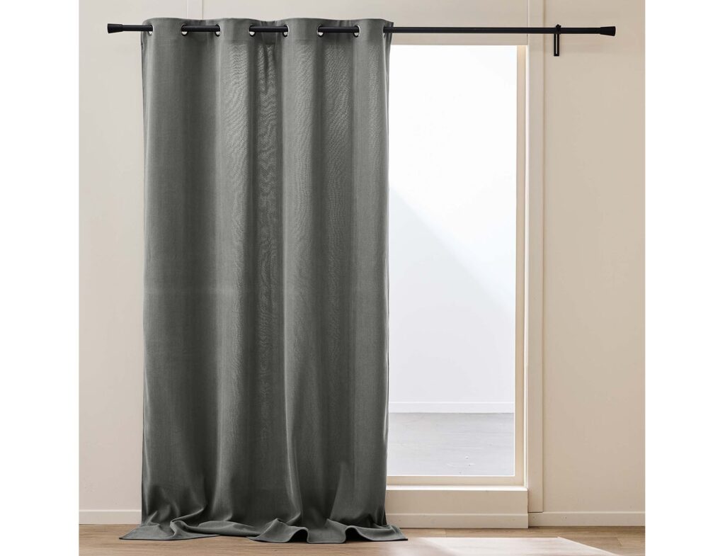 Κουρτίνα Chenille Douceur D'intérieur - 140X260Cm - Γκρι