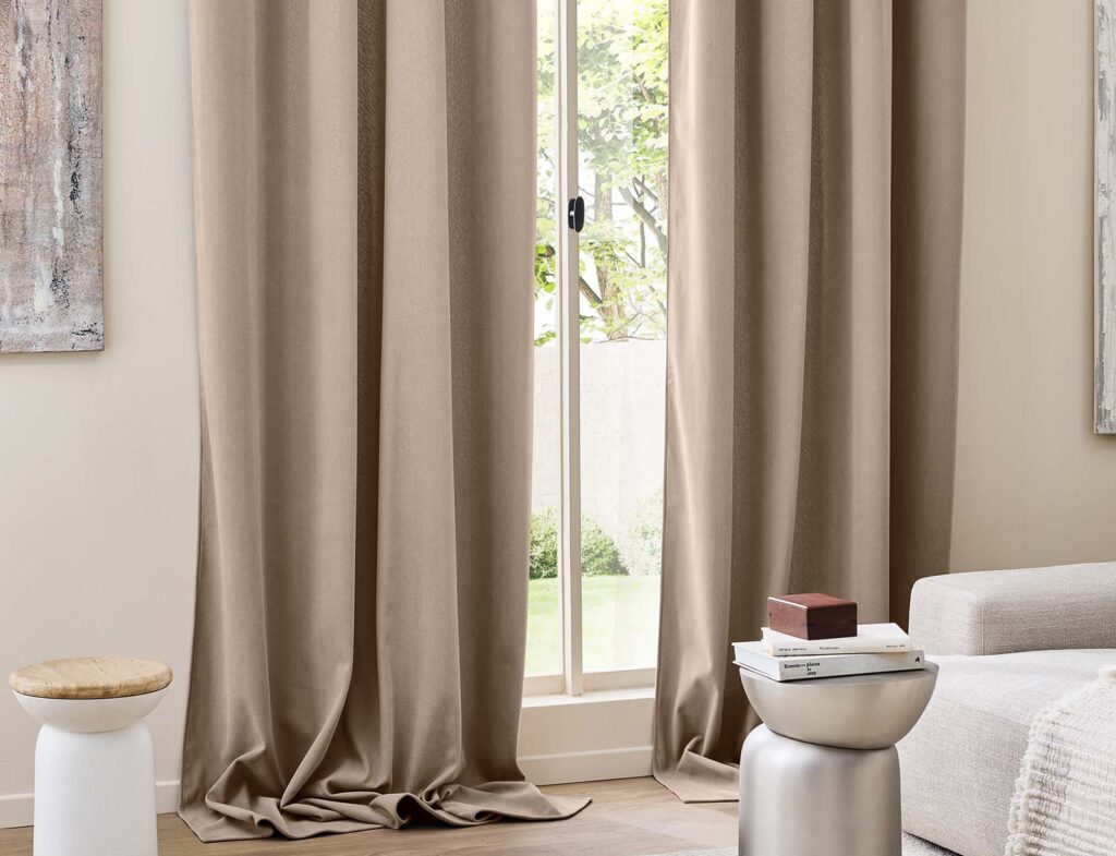 Κουρτίνα Chenille Douceur D'intérieur - 140X260Cm - Καφέ