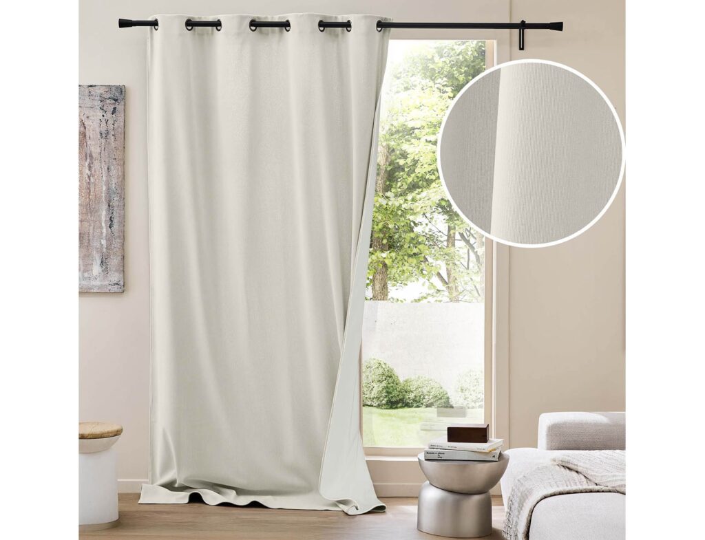 Κουρτίνα Chenille Douceur D'intérieur - 140X260Cm - Λευκό
