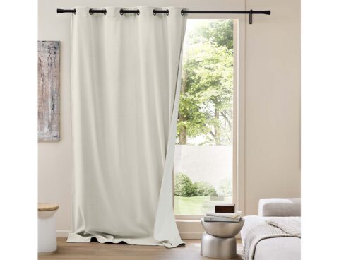 Κουρτίνα Chenille Douceur D'intérieur - 140X260Cm - Λευκό