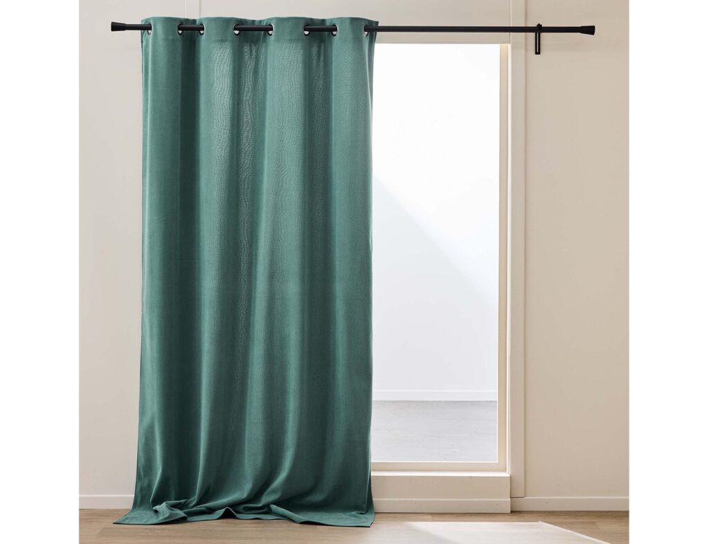 Κουρτίνα Chenille Douceur D'intérieur - 140X260Cm - Πετρόλ