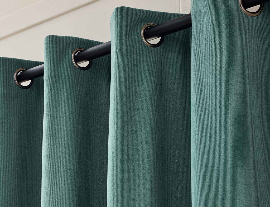 Κουρτίνα Chenille Douceur D'intérieur - 140X260Cm - Πετρόλ