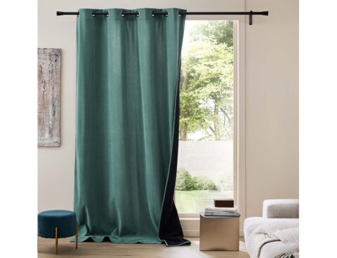 Κουρτίνα Chenille Douceur D'intérieur - 140X260Cm - Πετρόλ