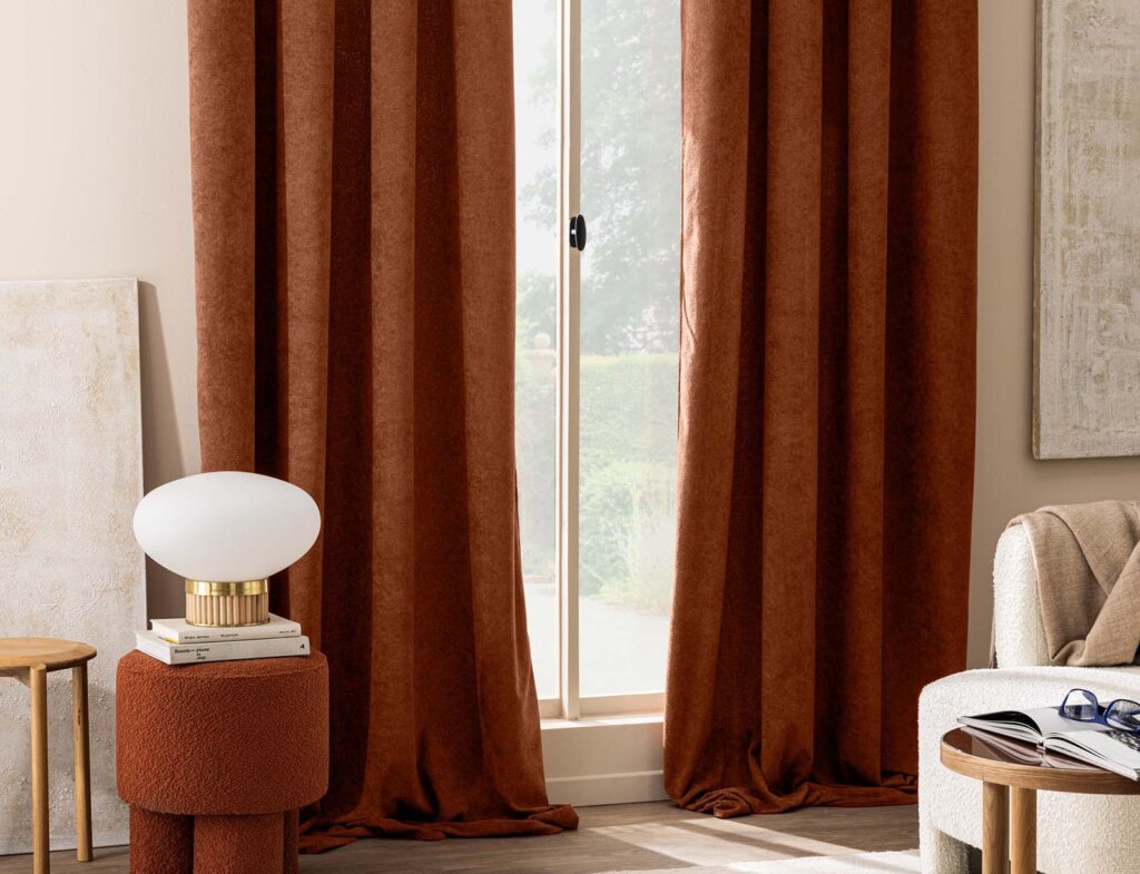 Κουρτίνα Winona Douceur D'intérieur - 140X260Cm - Κόκκινο