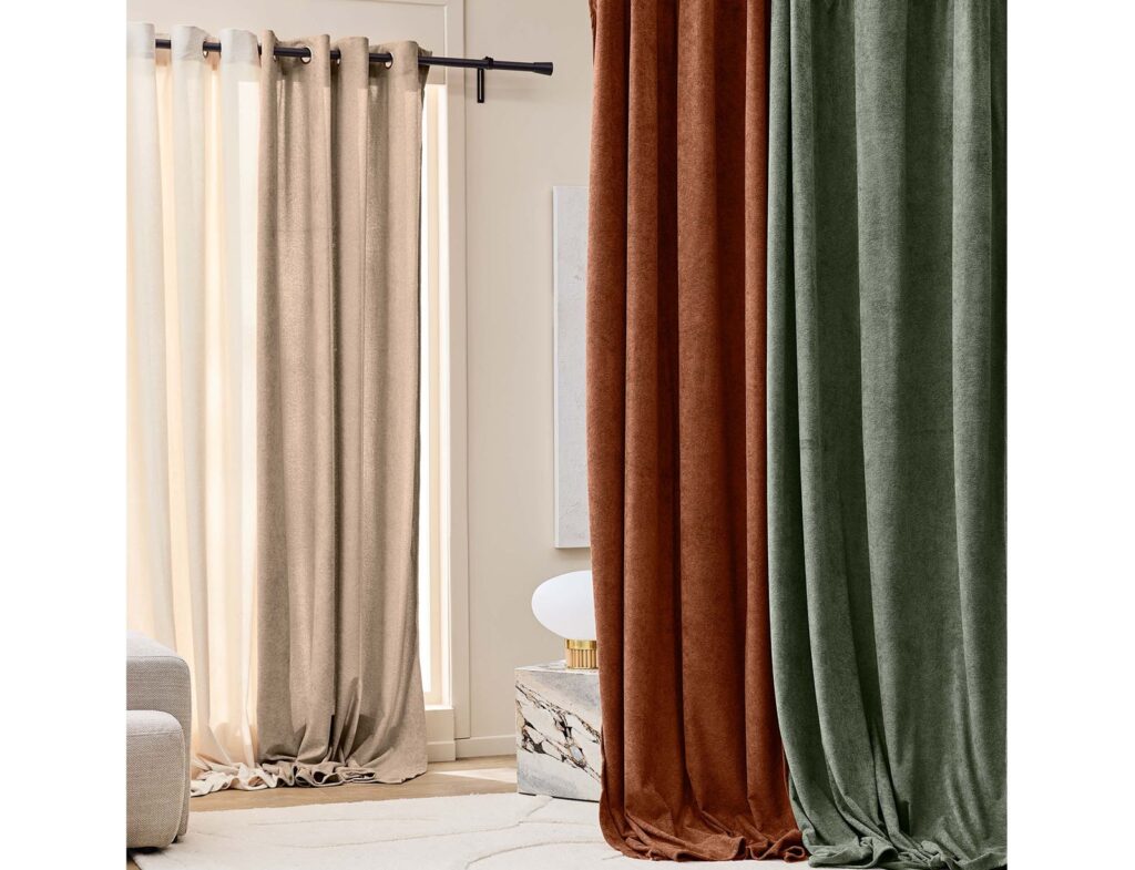 Κουρτίνα Winona Douceur D'intérieur - 140X260Cm - Πράσινο