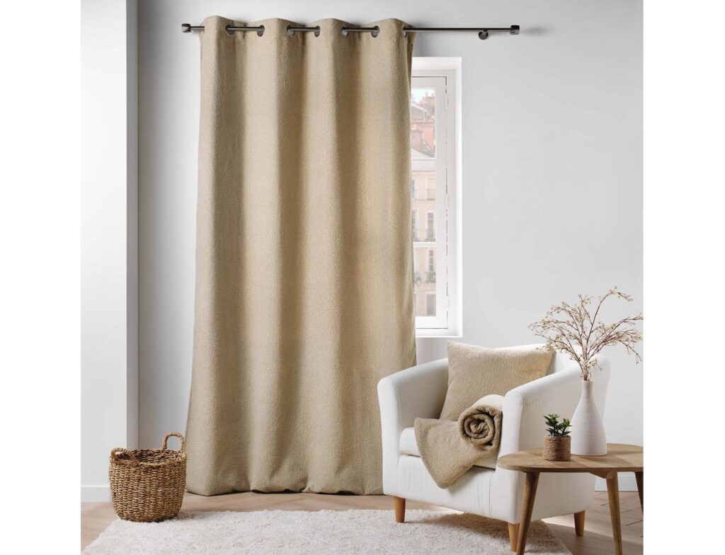Κουρτίνα Wooly Douceur D'intérieur - 140X240Cm - Μπεζ