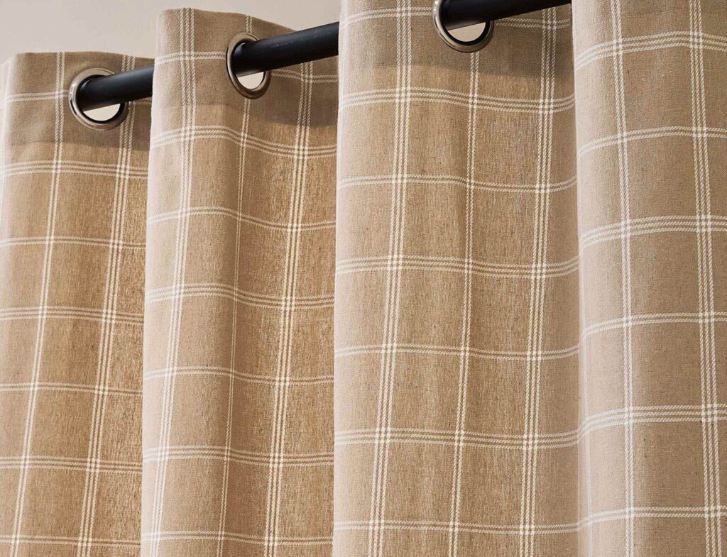 Κουρτίνες & Κουρτινόξυλα Curtain With Eyelets 140 X 240 Cm Cotton/Pes+Top W