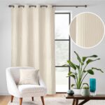 Κουρτίνες & Κουρτινόξυλα Curtain With Eyelets 140 X 260 Cm Embossed Velvet