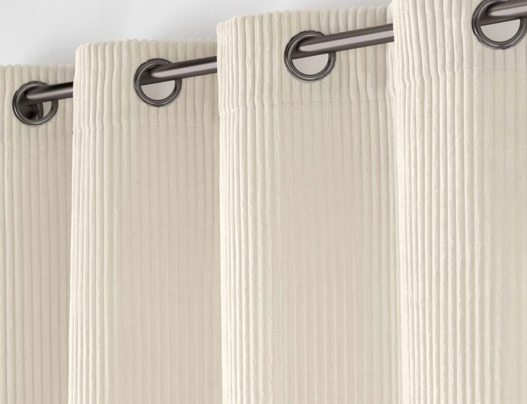 Κουρτίνες & Κουρτινόξυλα Curtain With Eyelets 140 X 260 Cm Embossed Velvet
