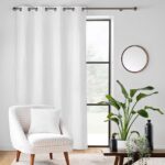 Κουρτίνες & Κουρτινόξυλα Curtain With Eyelets 140 X 260 Cm Embossed Velvet