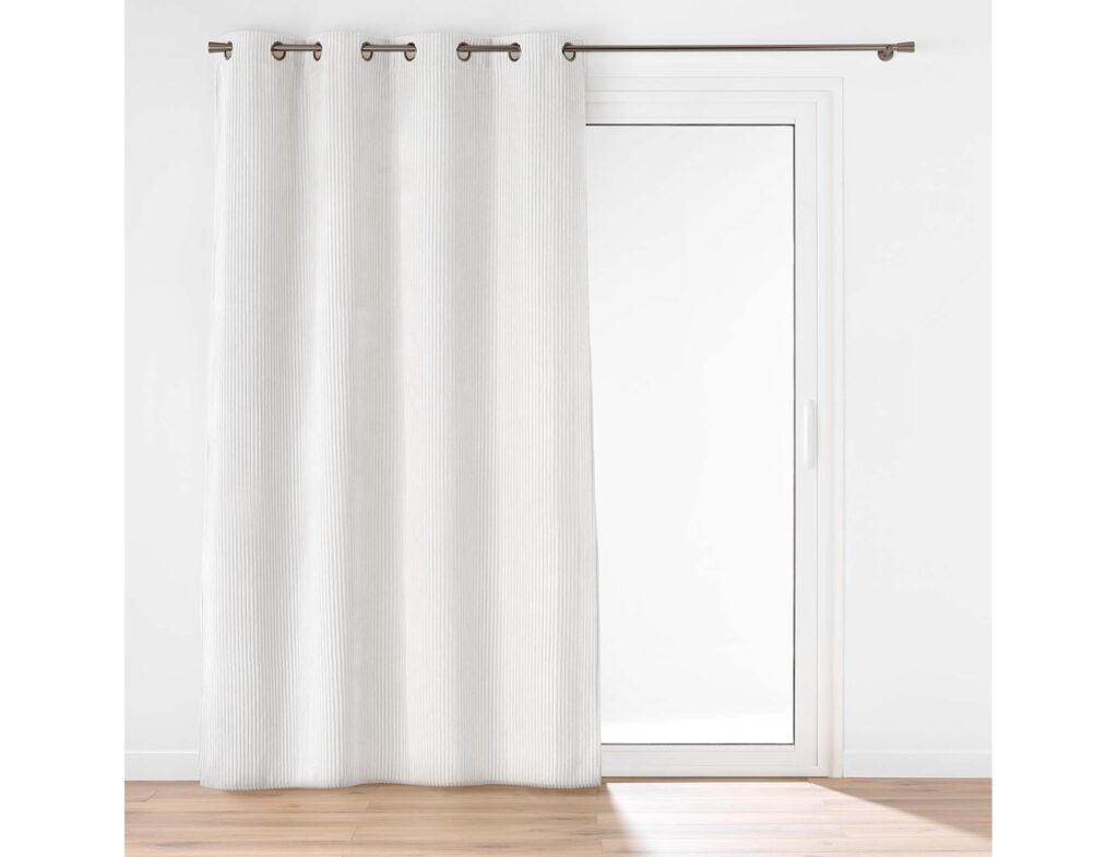 Κουρτίνες & Κουρτινόξυλα Curtain With Eyelets 140 X 260 Cm Embossed Velvet