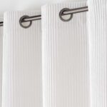 Κουρτίνες & Κουρτινόξυλα Curtain With Eyelets 140 X 260 Cm Embossed Velvet