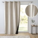 Κουρτίνες & Κουρτινόξυλα Curtain With Eyelets 140 X 260 Cm Insulating/Embos