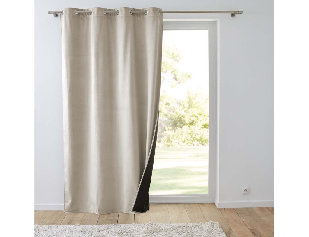 Κουρτίνες & Κουρτινόξυλα Curtain With Eyelets 140 X 260 Cm Insulating/Embos