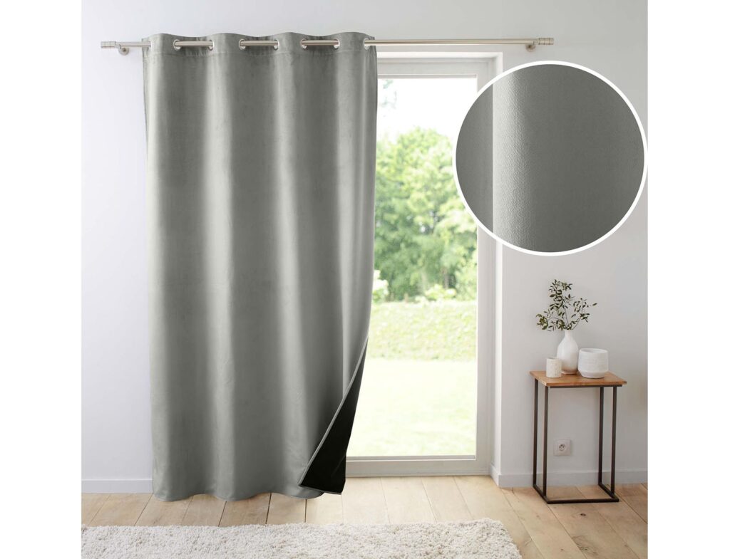 Κουρτίνες & Κουρτινόξυλα Curtain With Eyelets 140 X 260 Cm Insulating/Embos