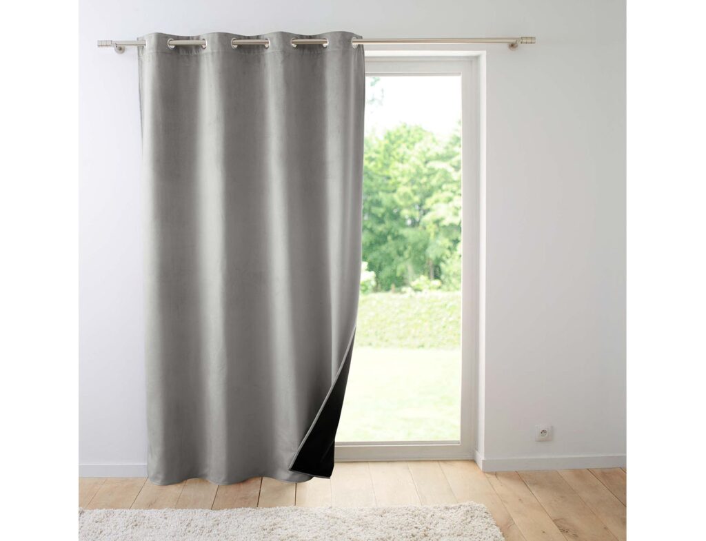 Κουρτίνες & Κουρτινόξυλα Curtain With Eyelets 140 X 260 Cm Insulating/Embos