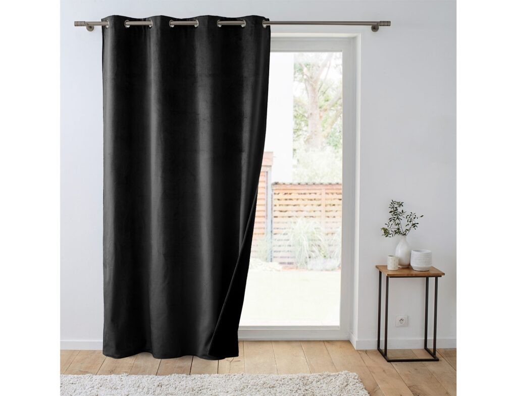 Κουρτίνες & Κουρτινόξυλα Curtain With Eyelets 140 X 260 Cm Insulating/Embos