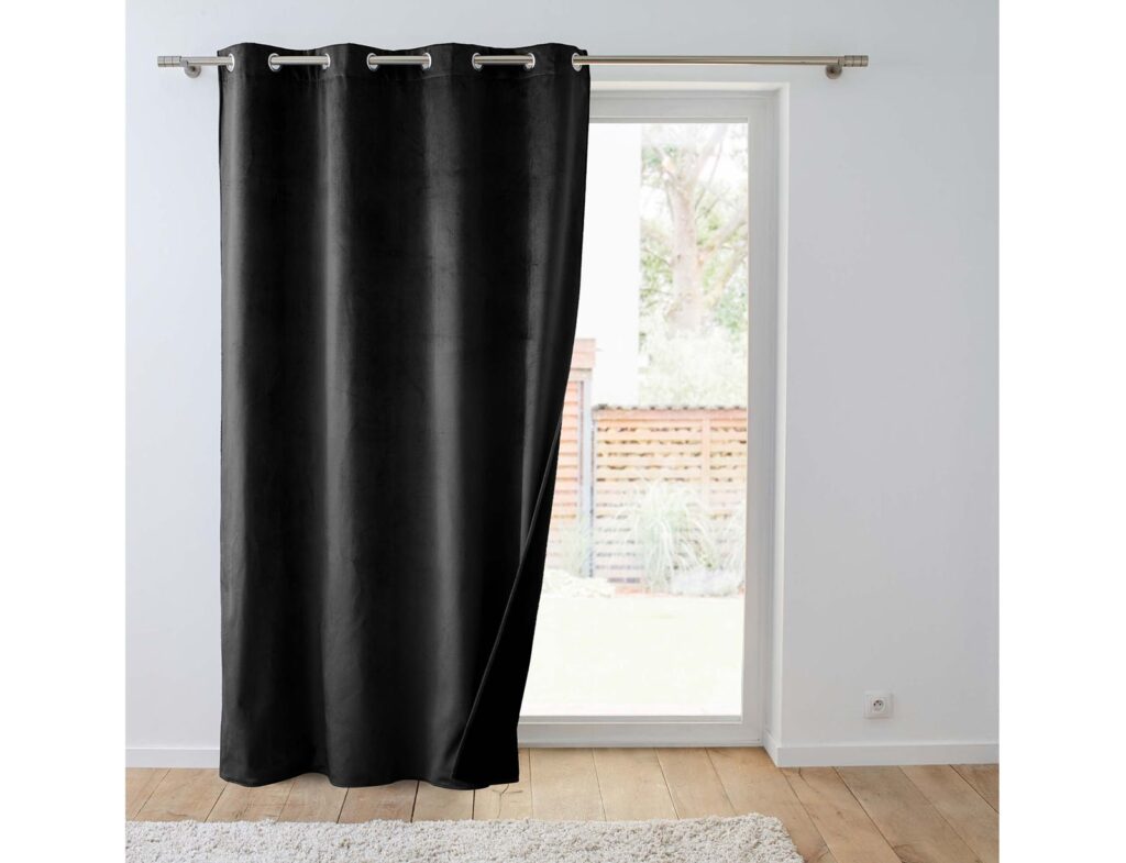 Κουρτίνες & Κουρτινόξυλα Curtain With Eyelets 140 X 260 Cm Insulating/Embos