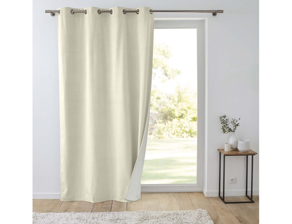 Κουρτίνες & Κουρτινόξυλα Curtain With Eyelets 140 X 260 Cm Insulating/Embos