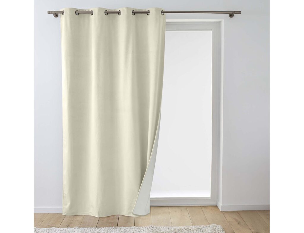 Κουρτίνες & Κουρτινόξυλα Curtain With Eyelets 140 X 260 Cm Insulating/Embos