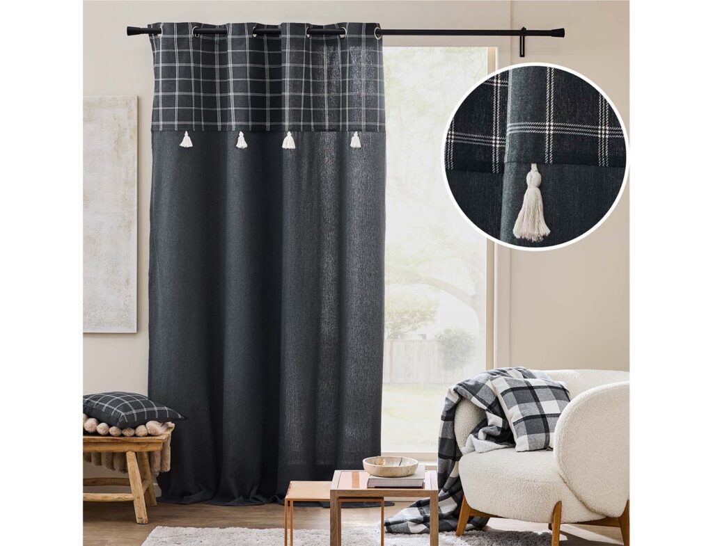 Κουρτίνες & Κουρτινόξυλα Curtain With Eyelets 140X240 Cm Cotton/Pes+Top Wov