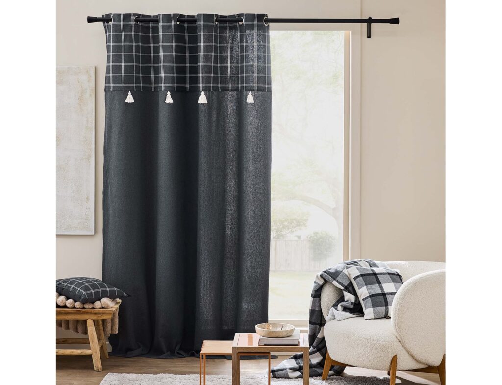 Κουρτίνες & Κουρτινόξυλα Curtain With Eyelets 140X240 Cm Cotton/Pes+Top Wov