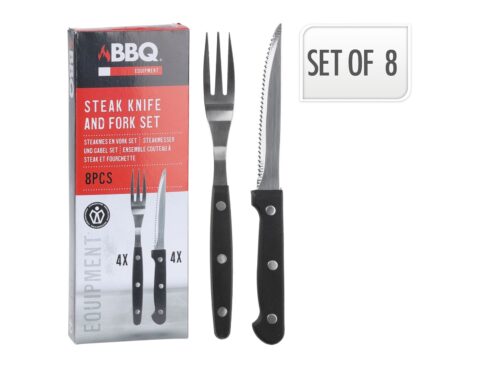 Μαχαιροπίρουνα Steak Knife And Fork Set 8Pcs 404002680