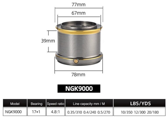 Μηχανάκι ψαρέματος - NGK9000 - 931058