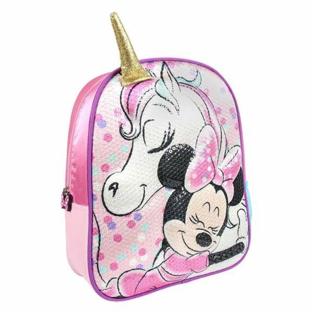 Παιδική Τσάντα 3D Minnie Mouse Ροζ 25 x 31 x 10 cm