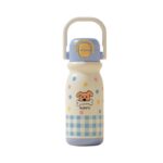 Παιδικό παγούρι-θερμός με καλαμάκι - 500ml - 696246 - Blue