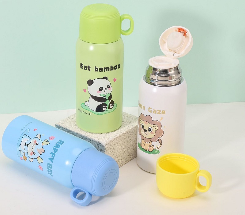 Παιδικό παγούρι-θερμός με κούπα - 500ml - 312567 - Green