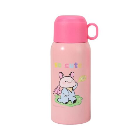 Παιδικό παγούρι-θερμός με κούπα - 500ml - 312567 - Pink