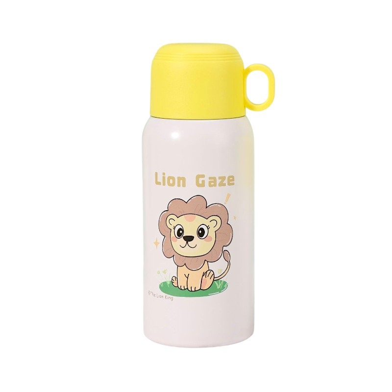 Παιδικό παγούρι-θερμός με κούπα - 500ml - 312567 - Yellow