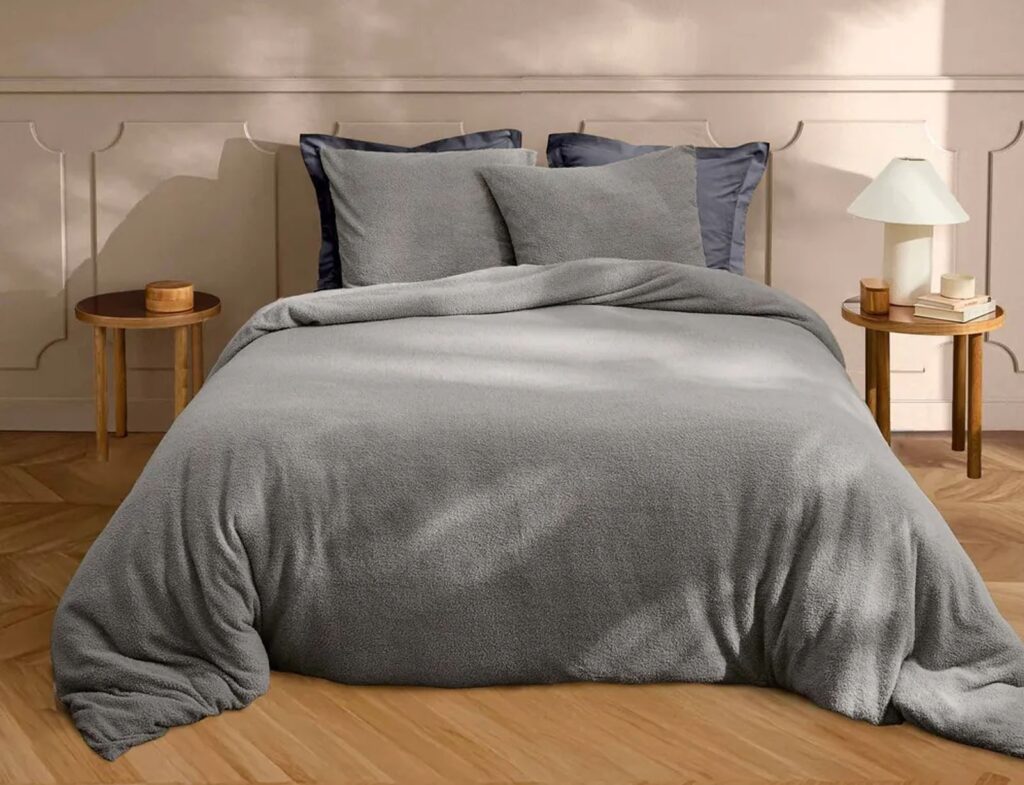 Παπλωματοθήκες & Κλινοσκεπάσματα 3 Pieces Bedding Set 240 X 220 Cm Plain Curly Hele
