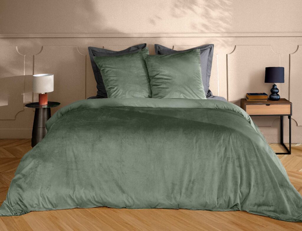 Παπλωματοθήκες & Κλινοσκεπάσματα 3 Pieces Bedding Set 240 X 220 Cm Plain Velvet Vel