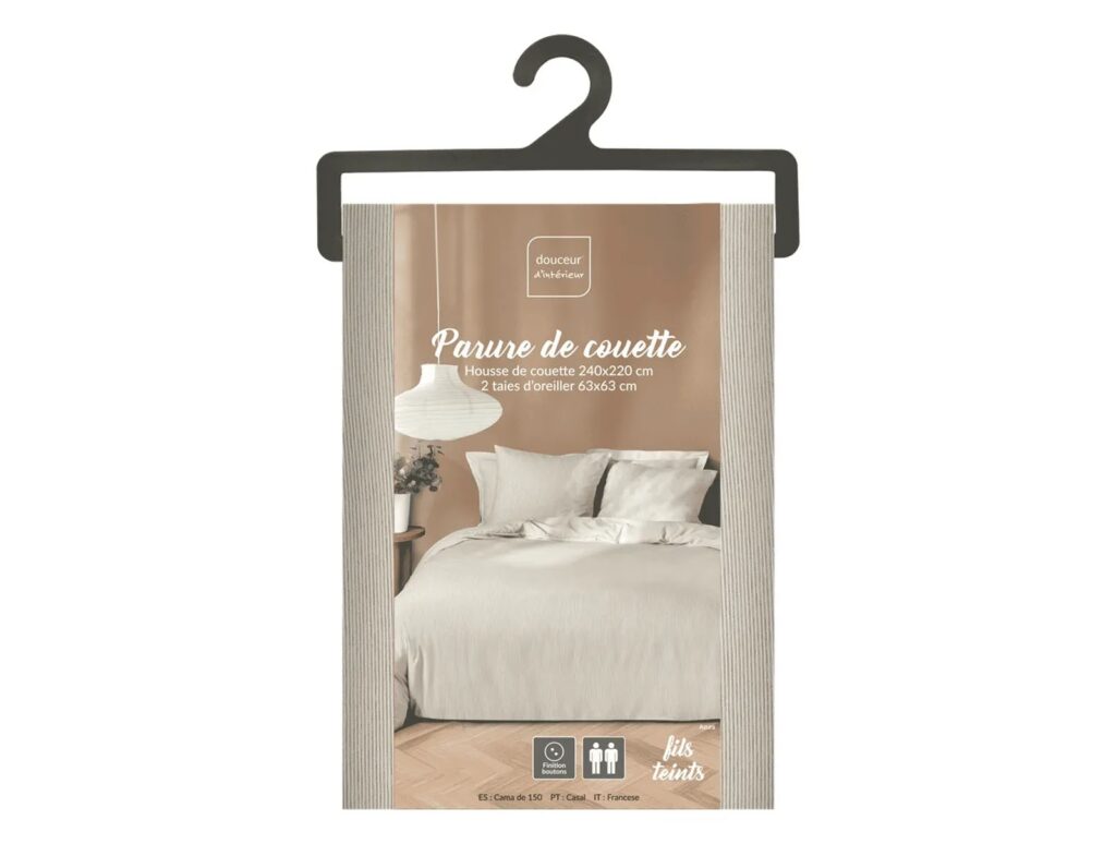 Παπλωματοθήκες & Κλινοσκεπάσματα 3 Pieces Bedding Set 240 X 220 Cm Yarn Dyed Microf