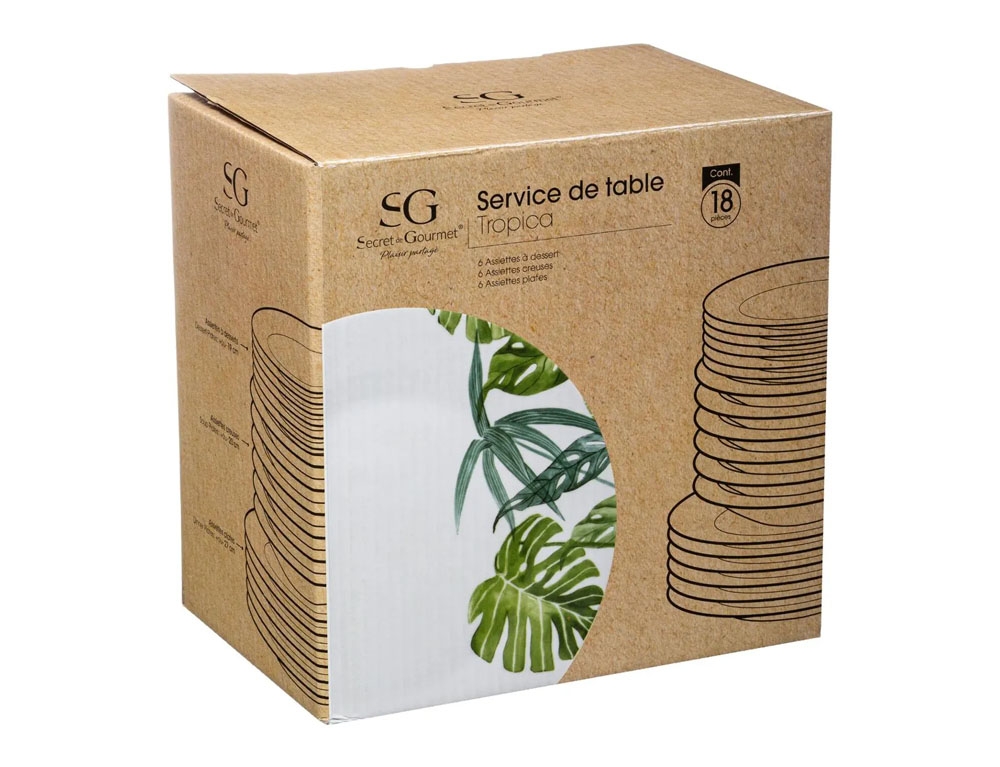 Πιάτα - Σετ Δείπνου/Καφέ Tropica Set 18P 154291