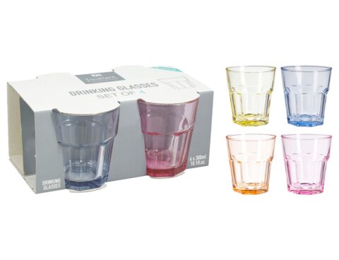 Ποτήρια, Κούπες & Κανάτες Drinking Glass Set 4Pcs 300Ml Ye5000600
