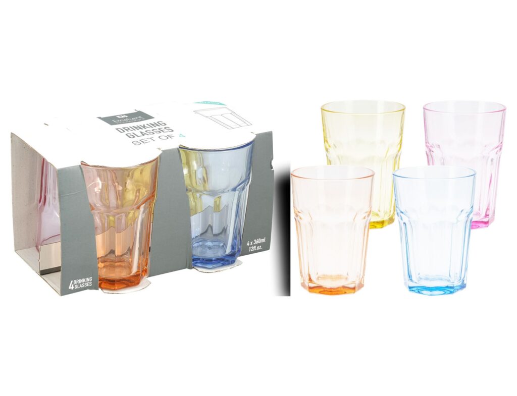 Ποτήρια, Κούπες & Κανάτες Drinking Glass Set 4Pcs 360Ml Ye5000610