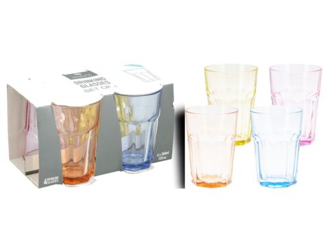 Ποτήρια, Κούπες & Κανάτες Drinking Glass Set 4Pcs 360Ml Ye5000610