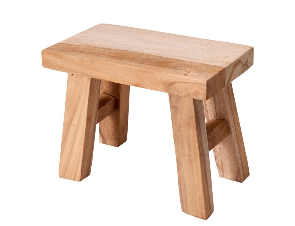 Σκαμπό & Πουφ Stool Decorative Teakwood J18000160
